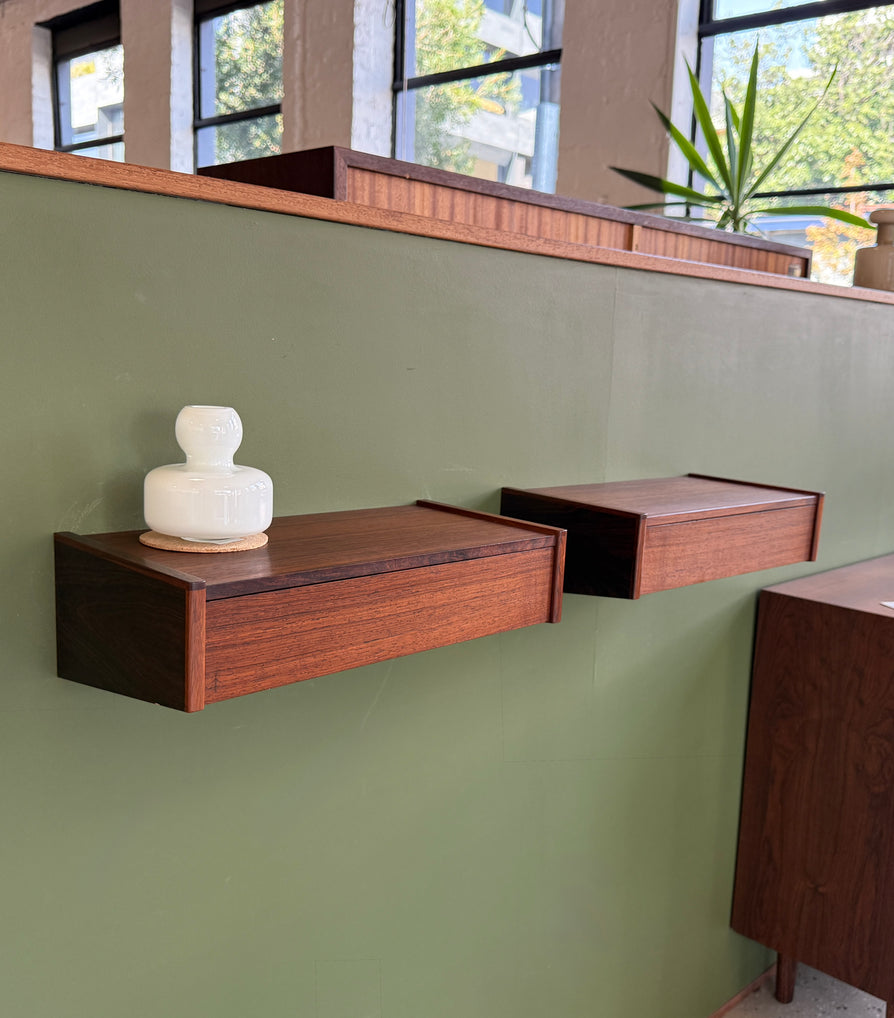 Pair of Danish Floating Bedside Tables