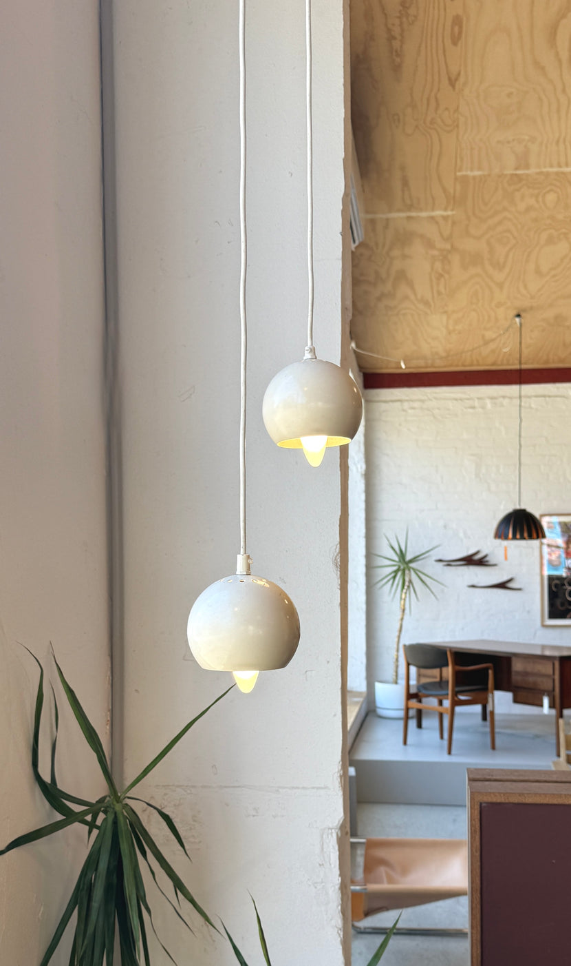 Pair of Verner Panton Topan Pendants