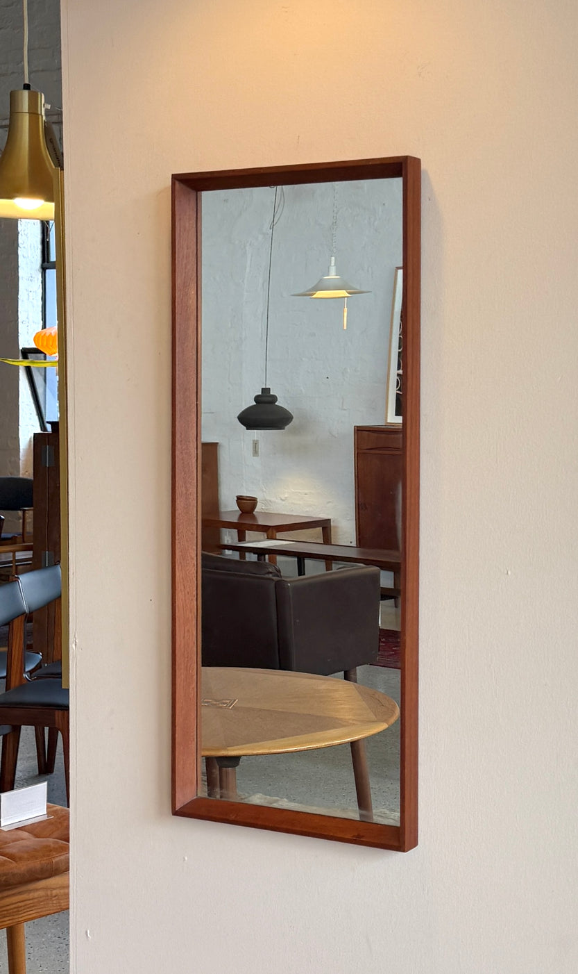 Danish Wall Mirror in Teak