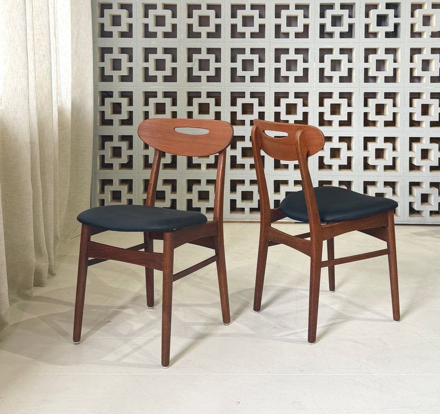Four Danish Dining Chairs in Teak