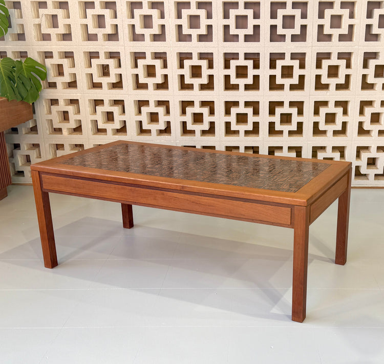 Parker Coffee Table with Copper Inlay