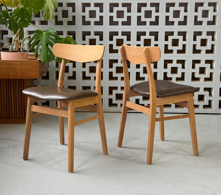 Four Farstrup Dining Chairs in Oak