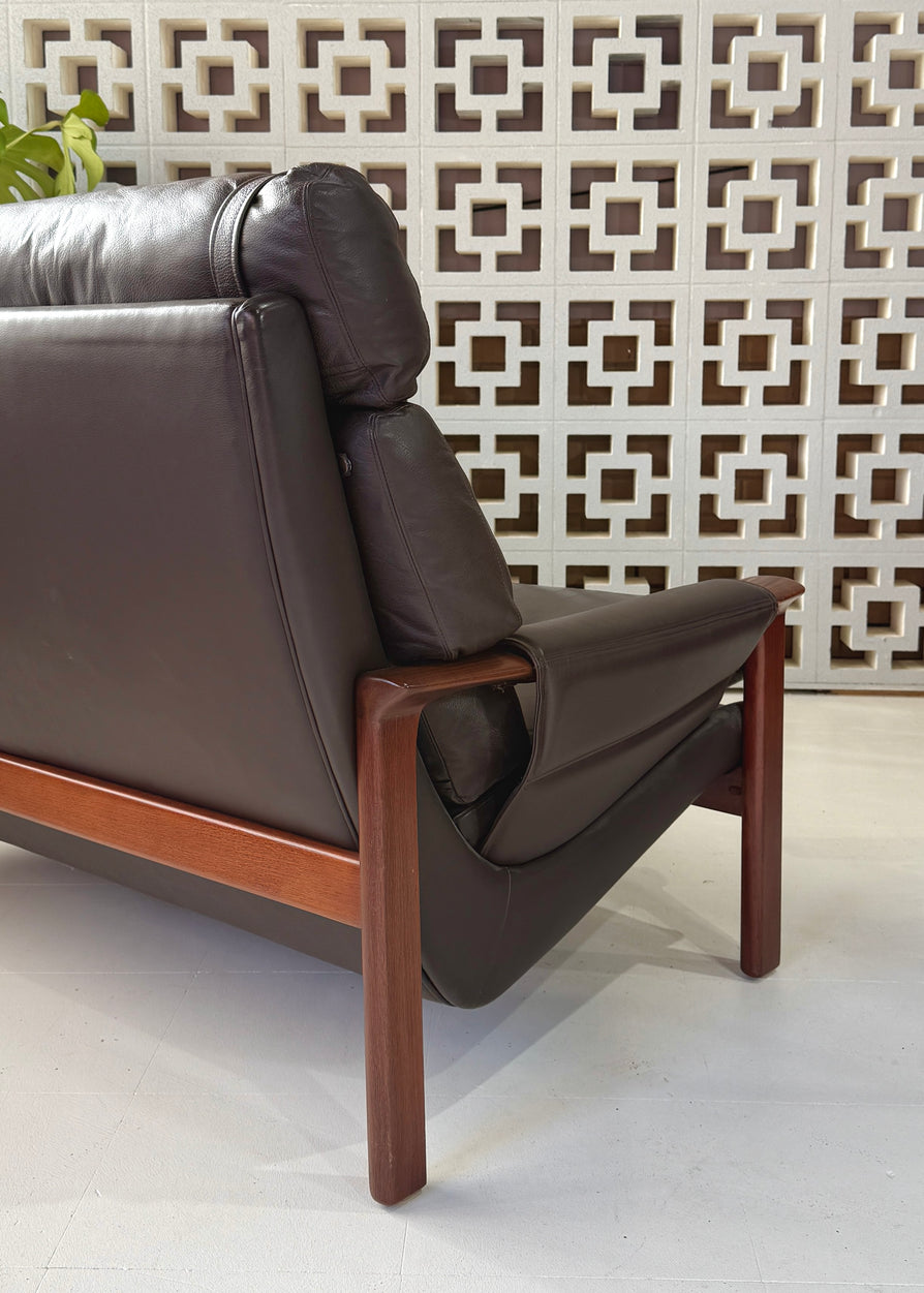 Tessa T21 Two-Seater Sofa in Brown Leather