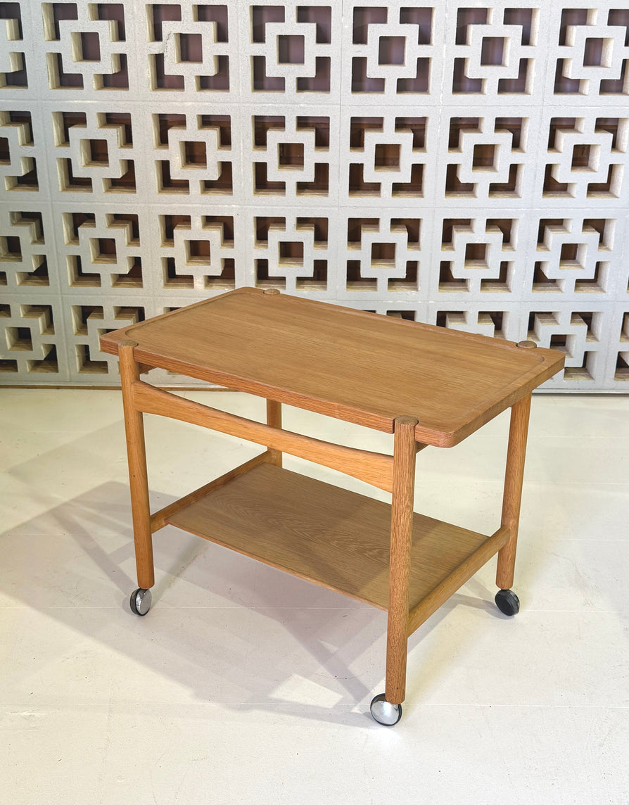 Hans Wegner Serving Trolley Cart In Oak