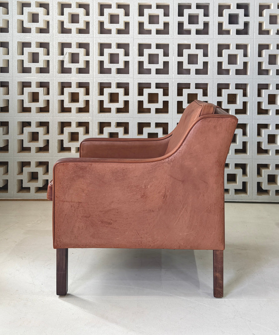Mogens Hansen Lounge Chair in Cognac Leather