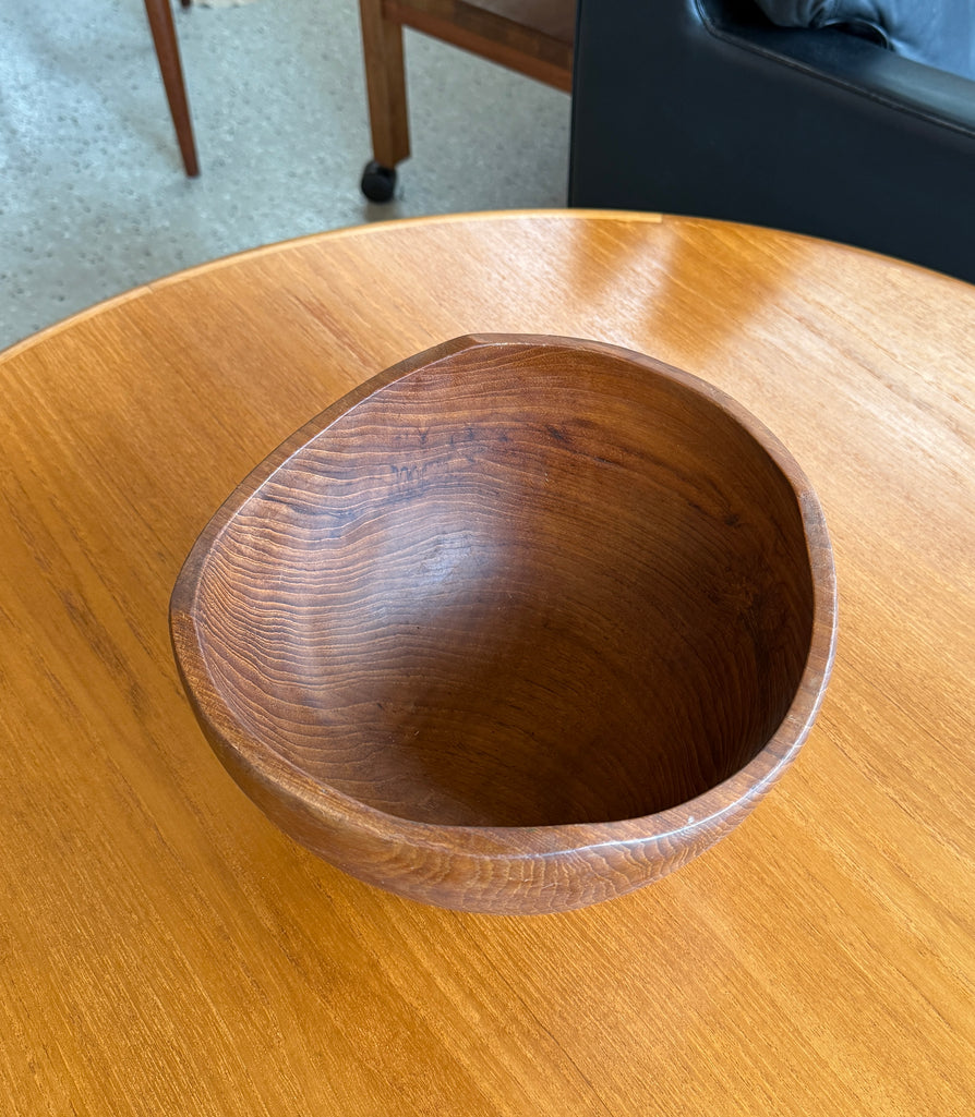 Danish Asymmetric Bowl in Teak