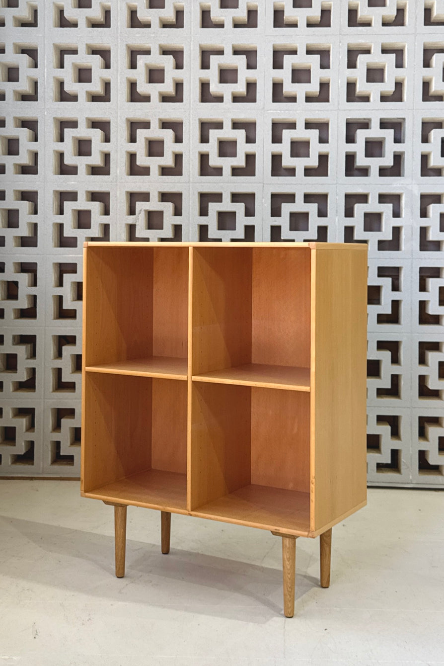Danish Bookcase / Record Cabinet in Beechwood