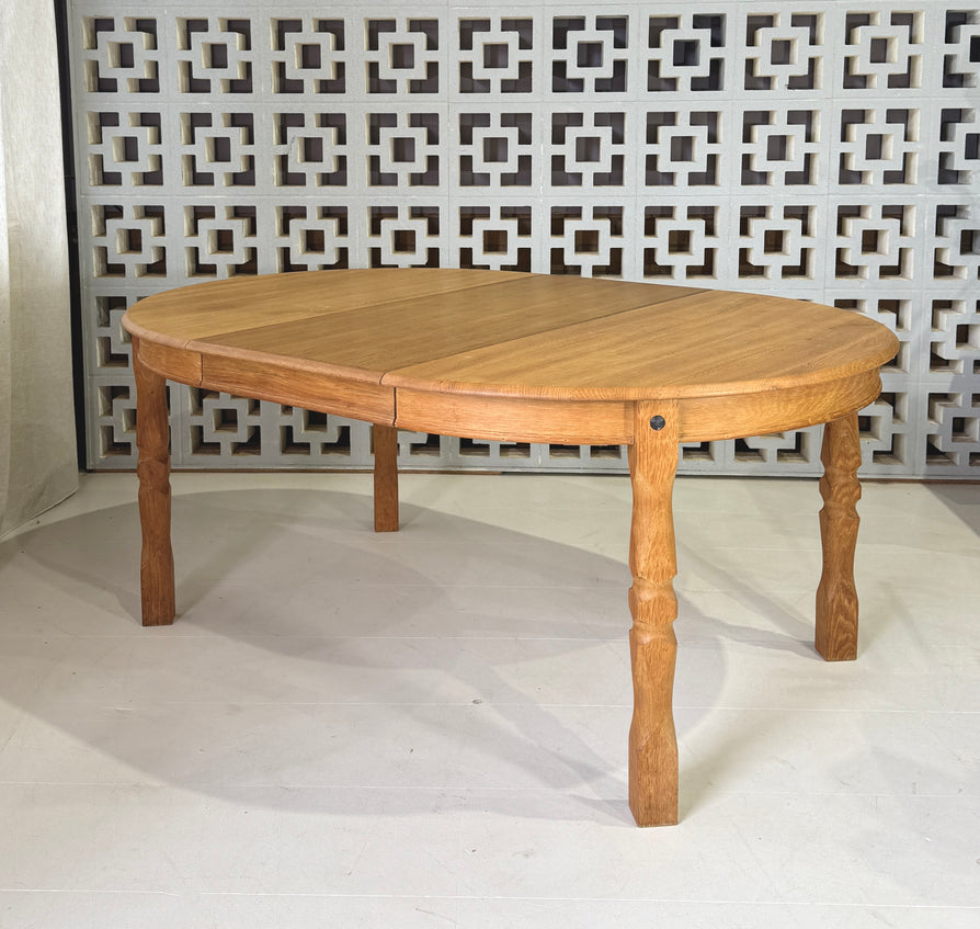 Large Henning Kjærnulf Dining Table in Oak