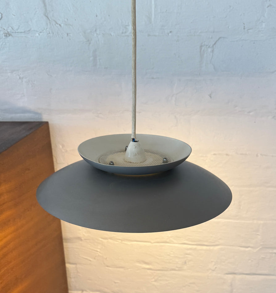 Jeka Metalryk Pendant in Grey & White