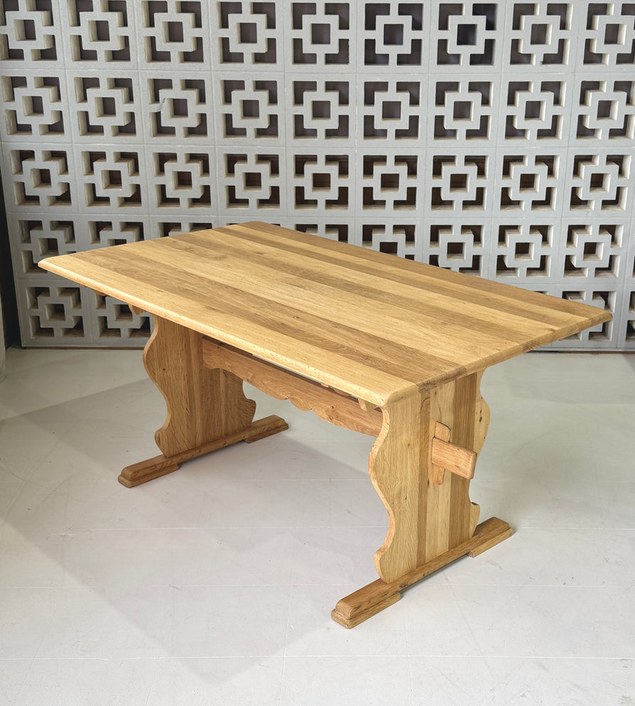 Danish Farmhouse Kitchen Table / Desk in Oak