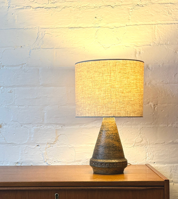 Danish Stoneware Table Lamp