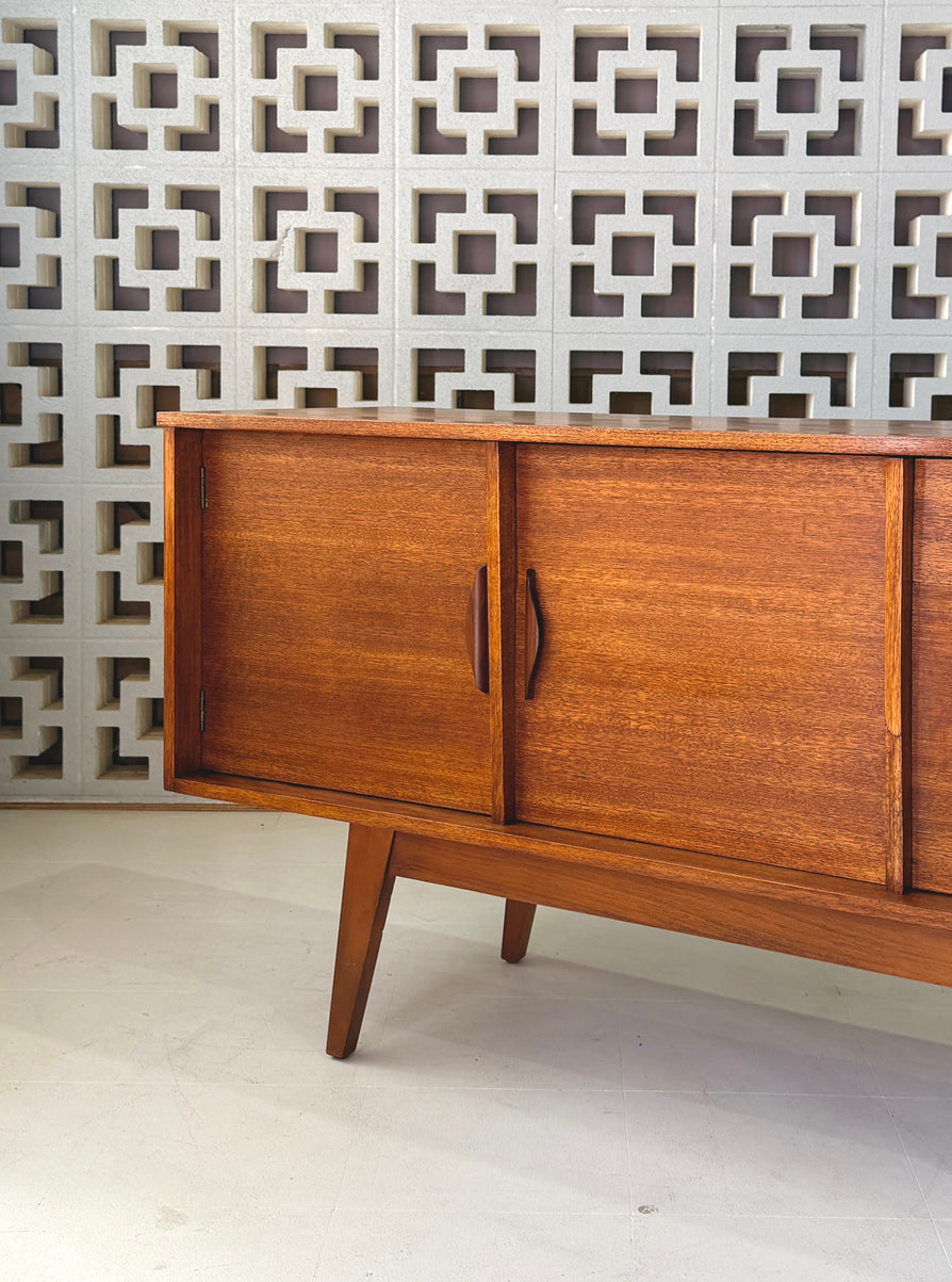 Compact 1950s Sideboard in Eucalyptus