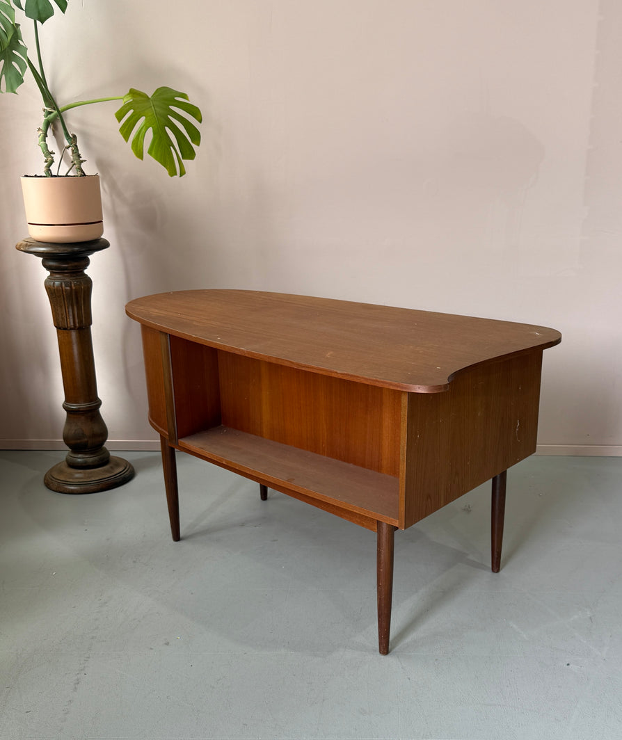 Danish "Bullet" Writing Desk in Teak
