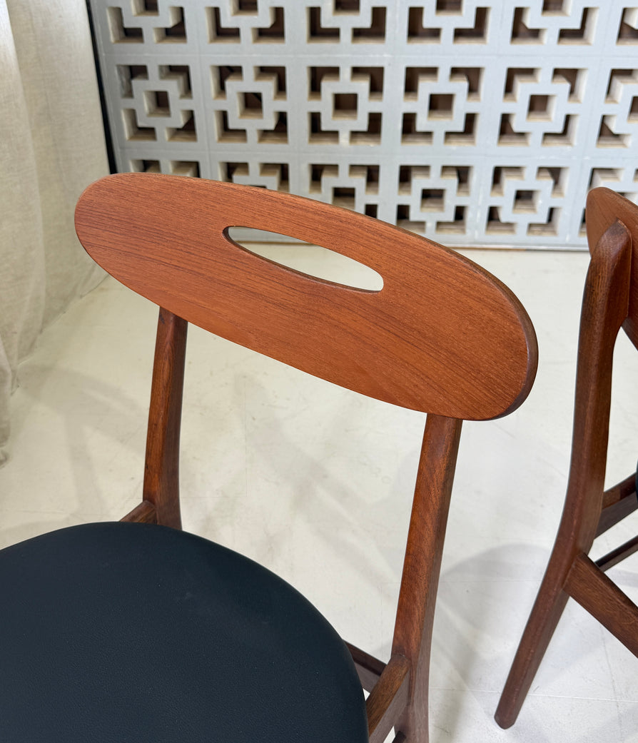 Four Danish Dining Chairs in Teak