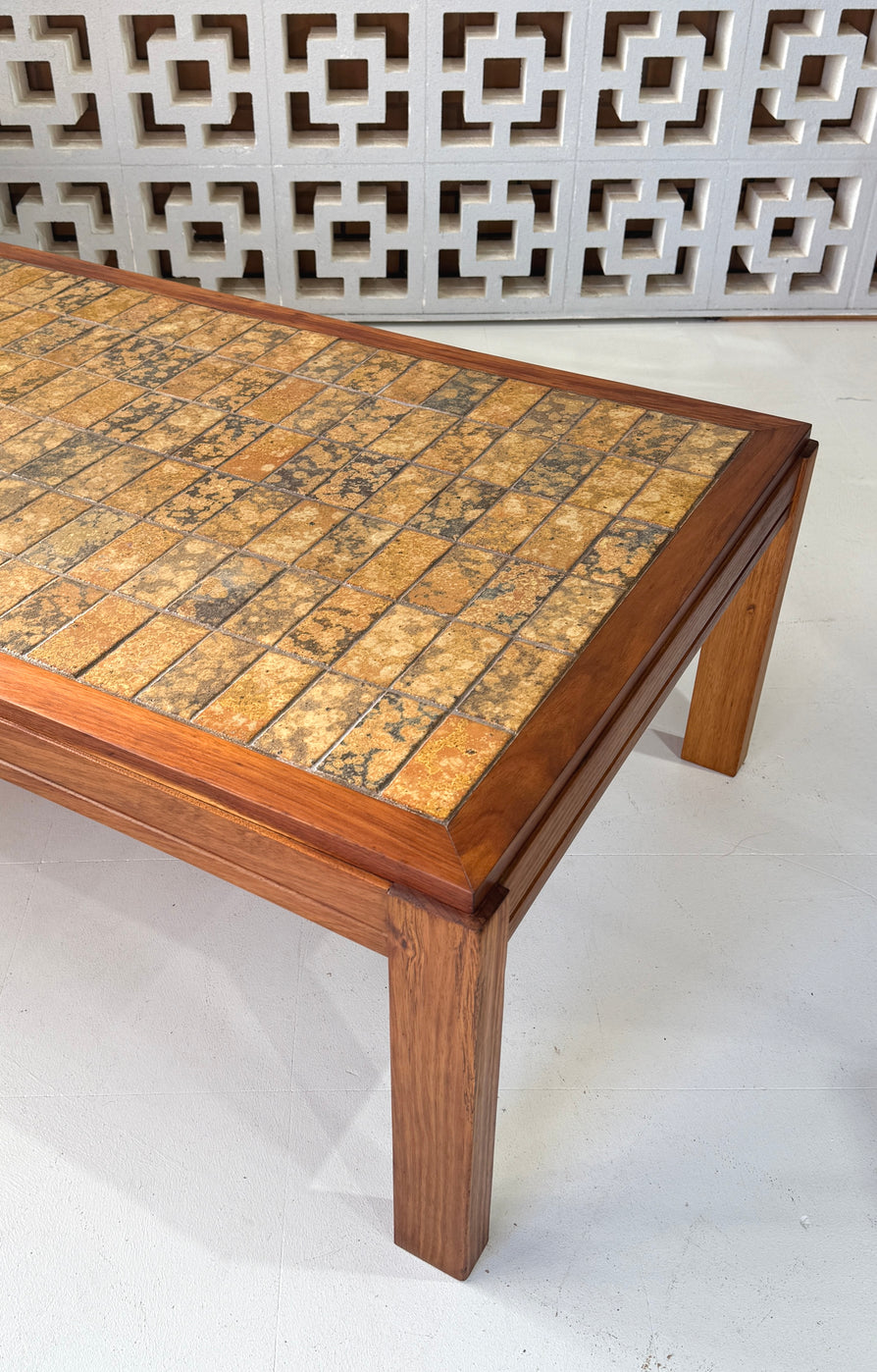 1970s Tile Top Coffee Table