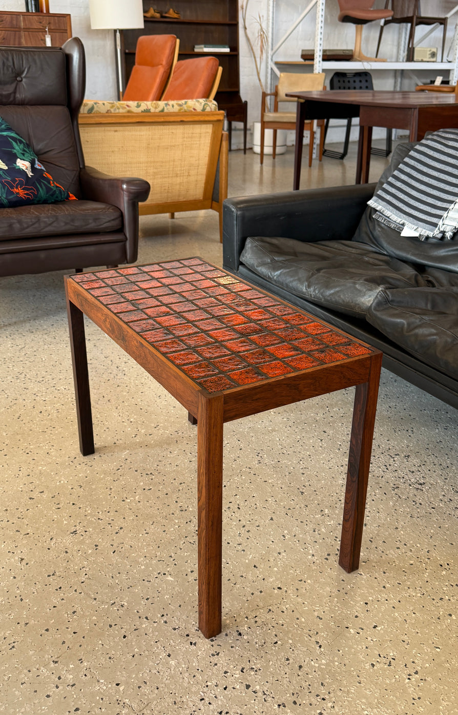 1970s Tile Top Side Table