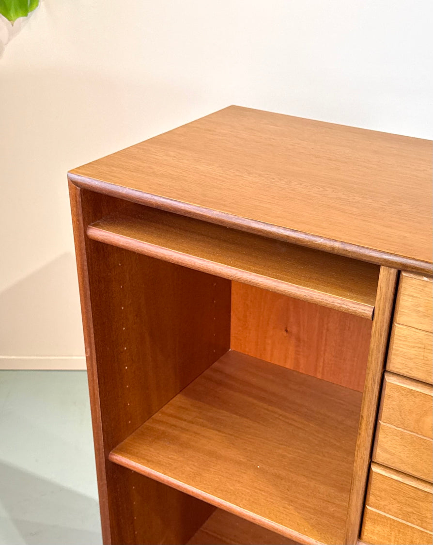 Mid-Sized Danish Bookcase / Chest Unit in Teak