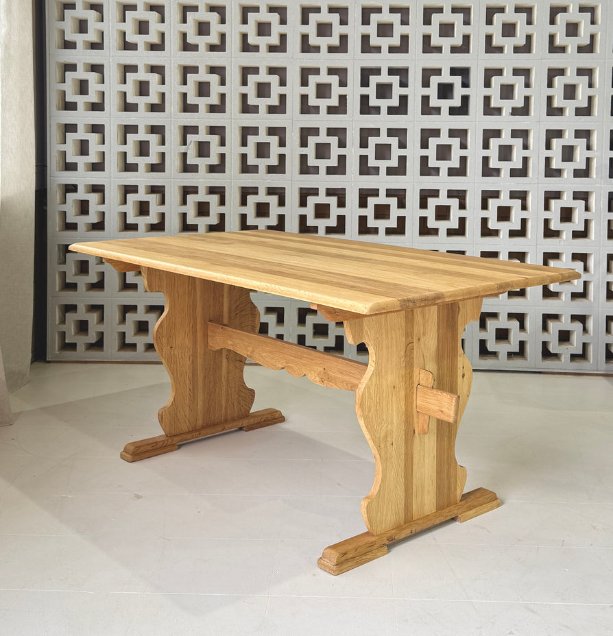 Danish Farmhouse Kitchen Table / Desk in Oak