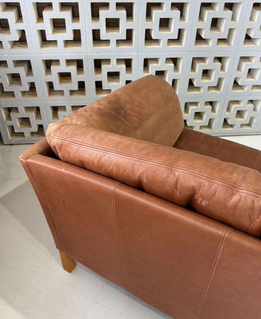 Mogens Hansen 2.5 Seater Sofa in Cognac Leather