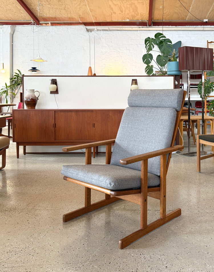 Jørgen Bækmark Lounge Chair in European Oak and Wool