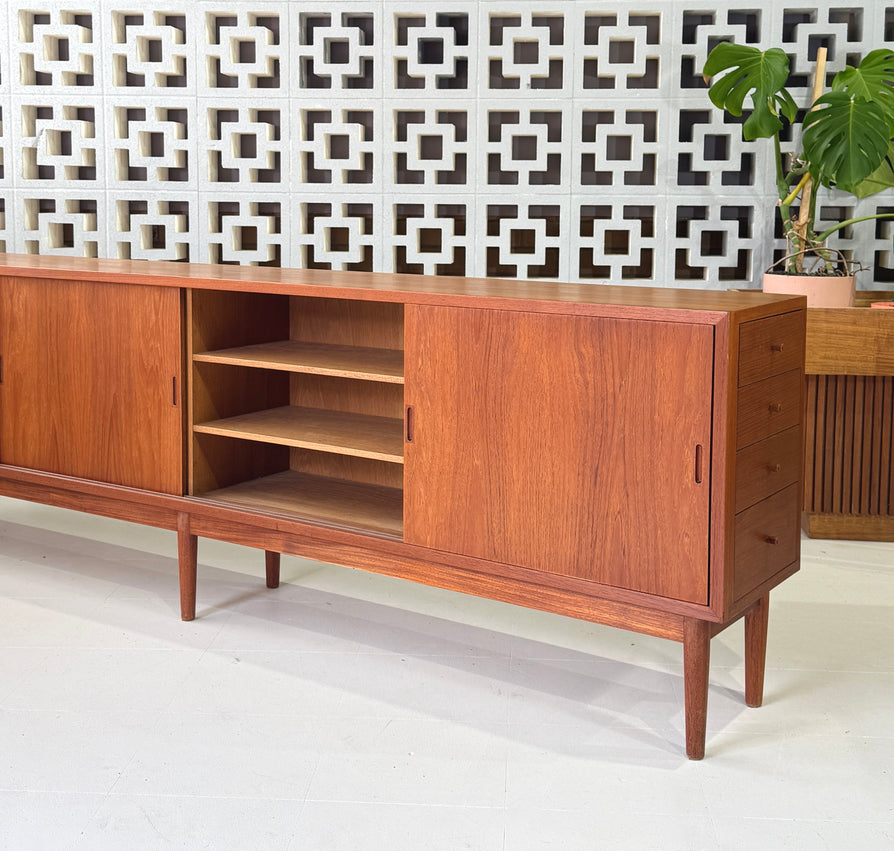 Long Danish Sideboard in Teak