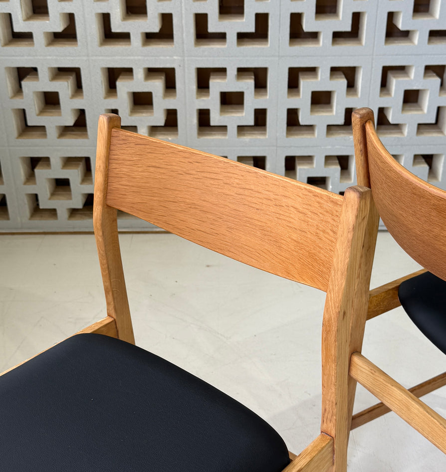 Set of Four Oak Dining Chairs by Farstrup