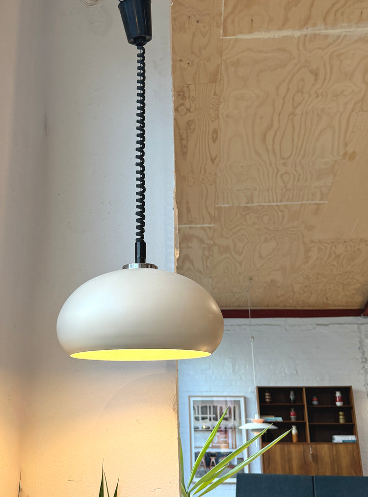 Mid-Century Pendant with Retracting Mechanism