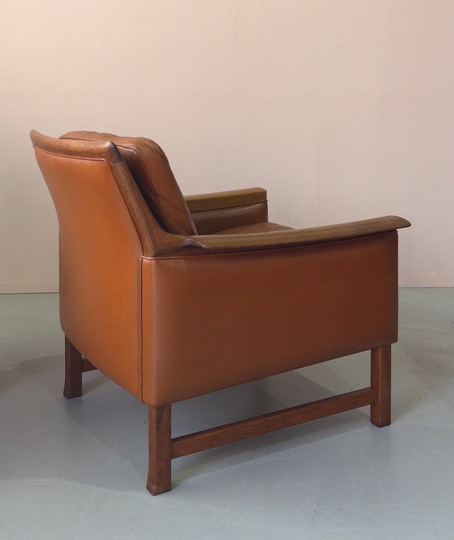 Pair of Torbjørn Afdal Lounge Chairs in Leather