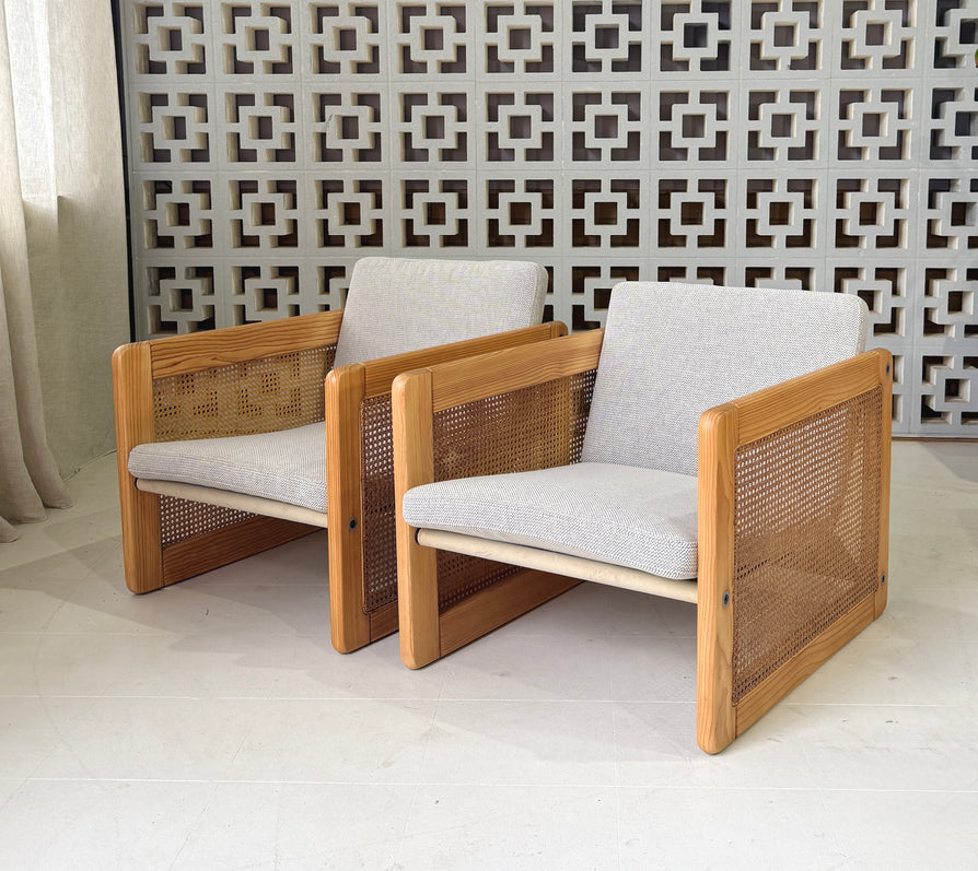 Pair Of 1970s Lounge Chairs By Evoluzione