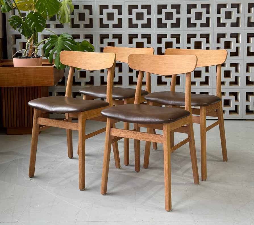 Four Farstrup Dining Chairs in Oak