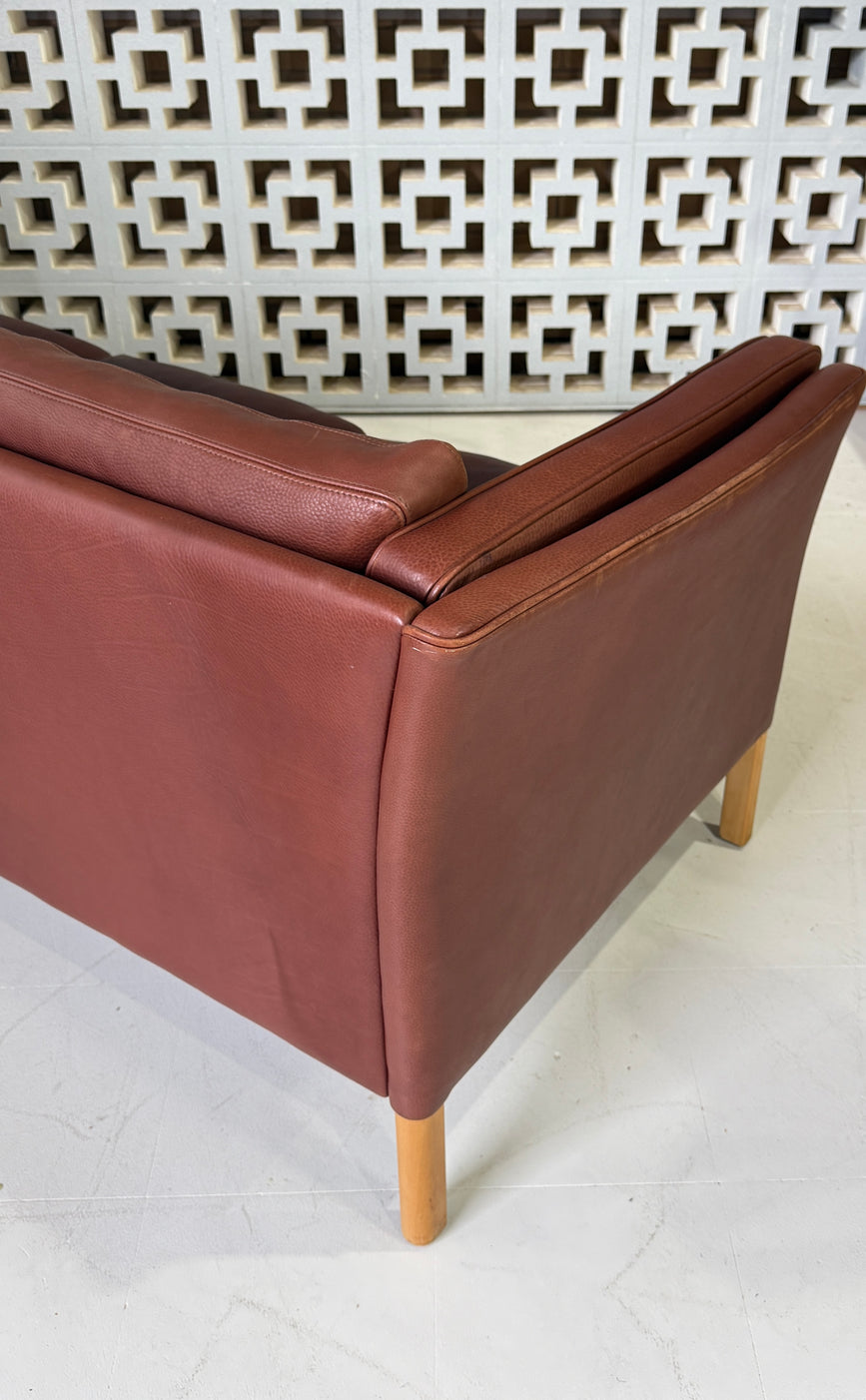Mogens Hansen Three Seater Sofa in Leather