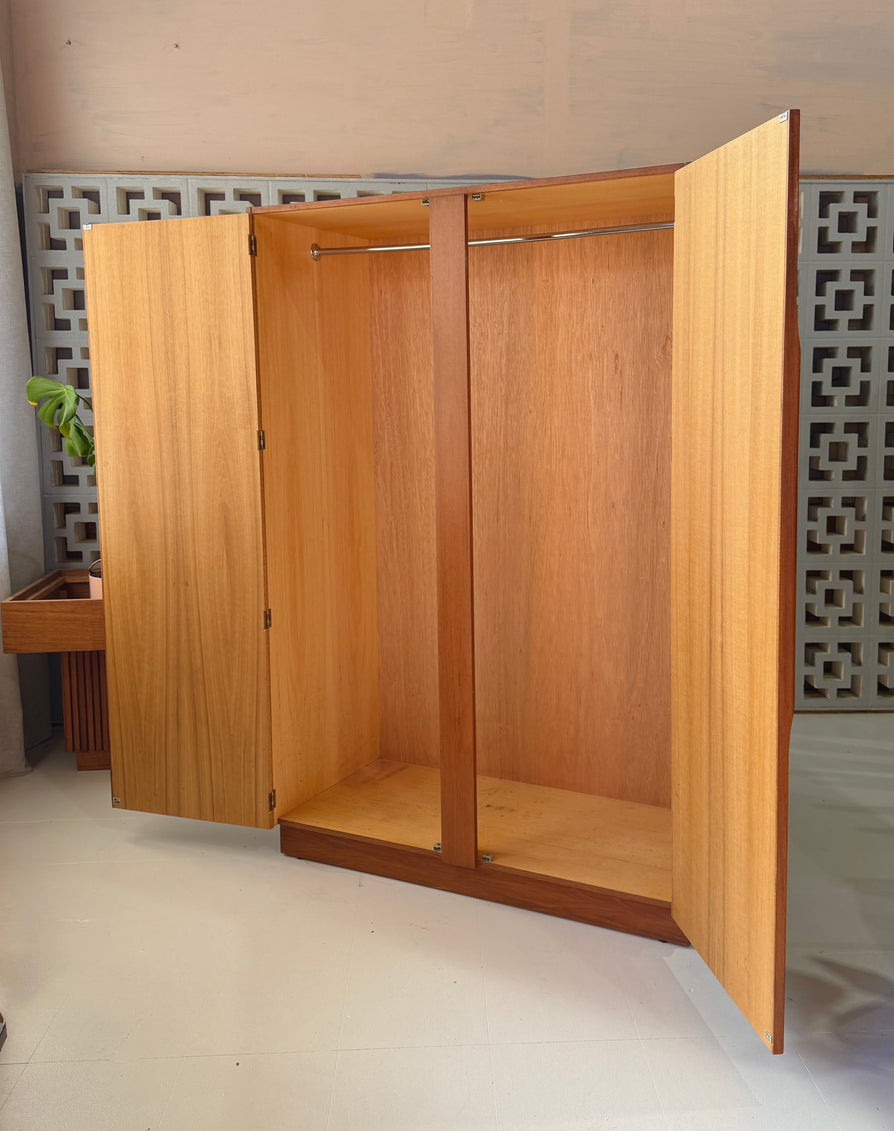 Mid-Century Wardrobe in Teak