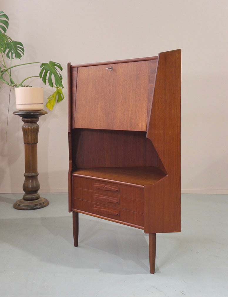 Omann Jun Corner Cabinet in Teak