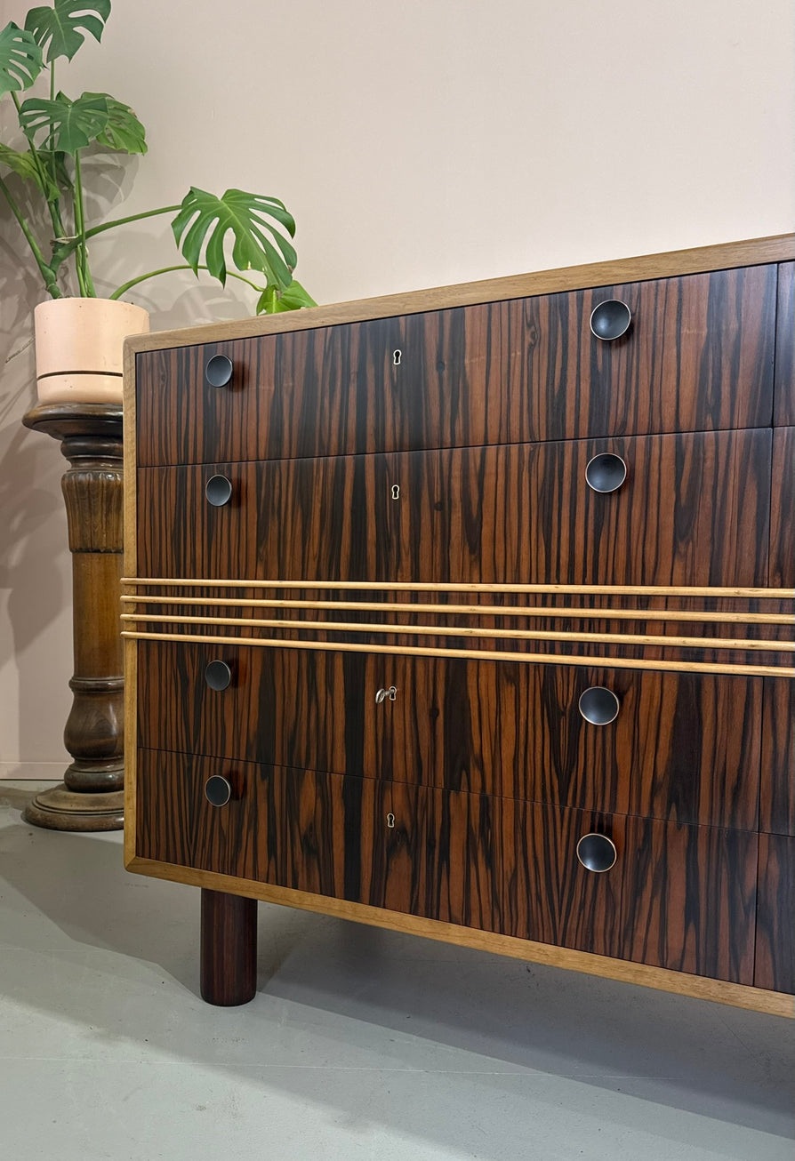 Deco Chest of Drawers in Macassar Ebony