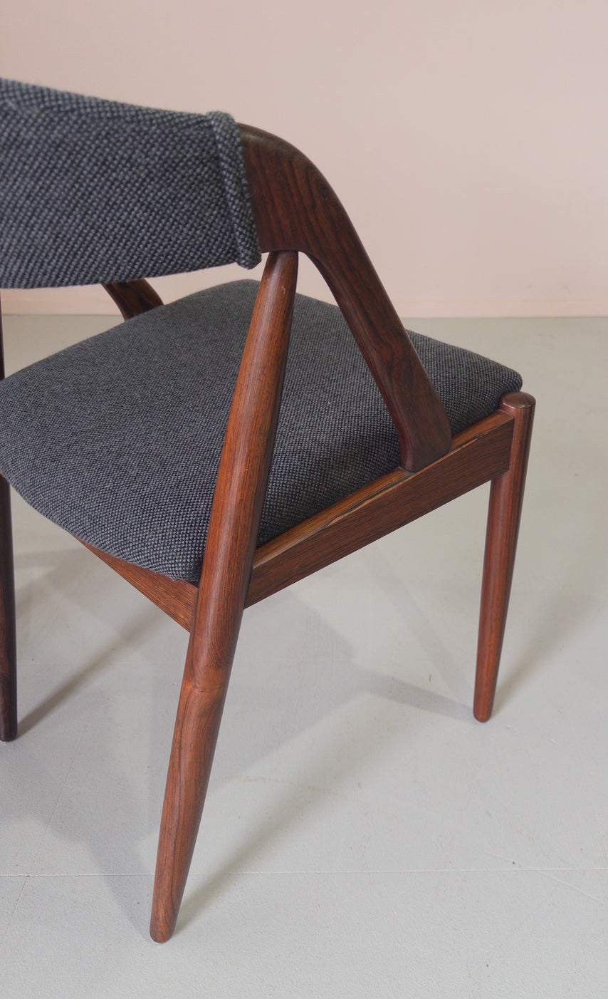 Four Kai Kristiansen #31 Dining Chairs in Kvadrat Wool