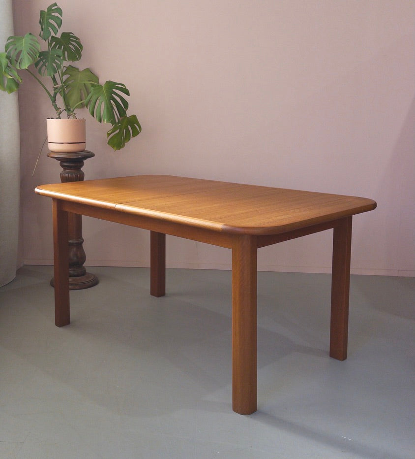 Danish Deluxe 1980s Extension Dining Table in Teak