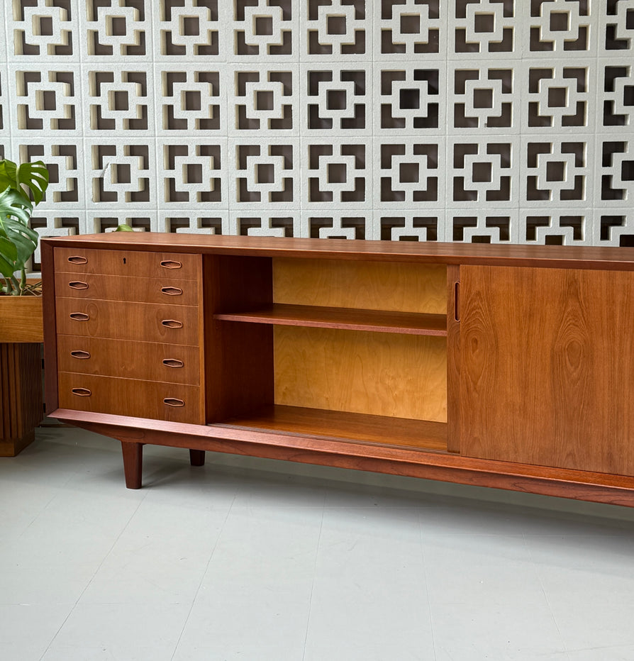 Long Danish Sideboard in Teak