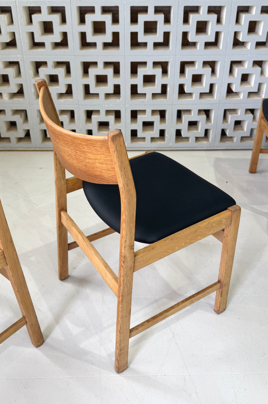 Set of Four Oak Dining Chairs by Farstrup