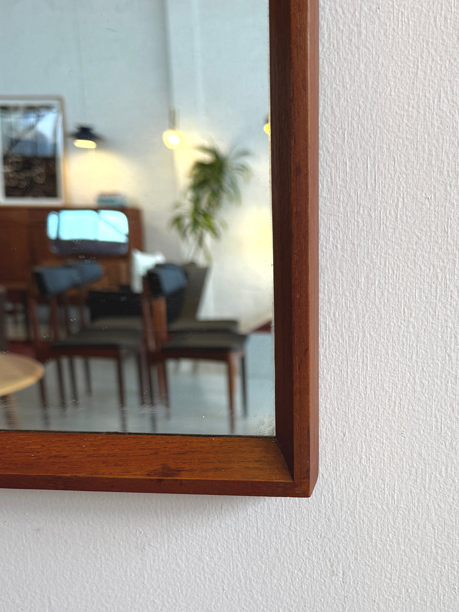 Danish Wall Mirror in Teak