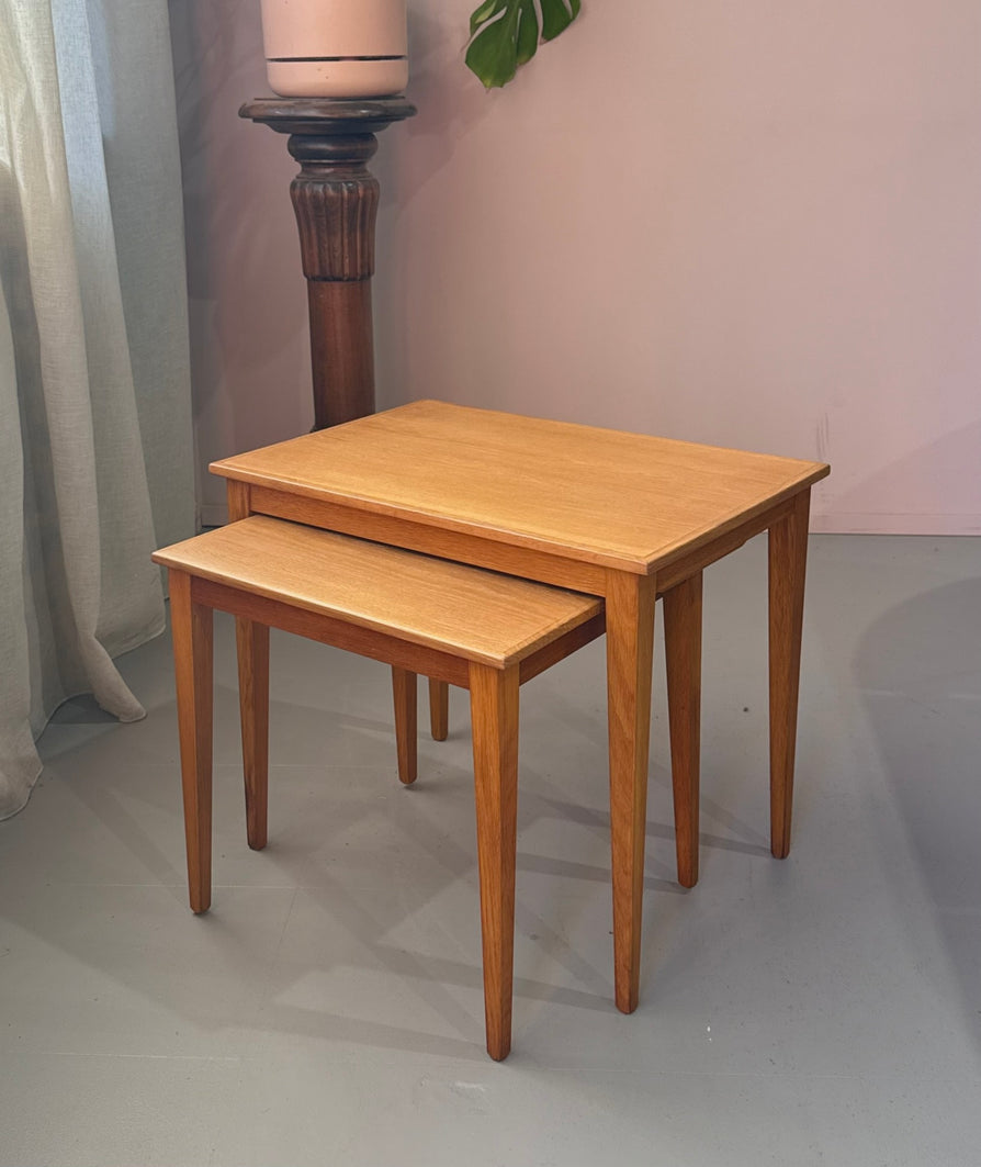 Danish Nest of Tables in Oak