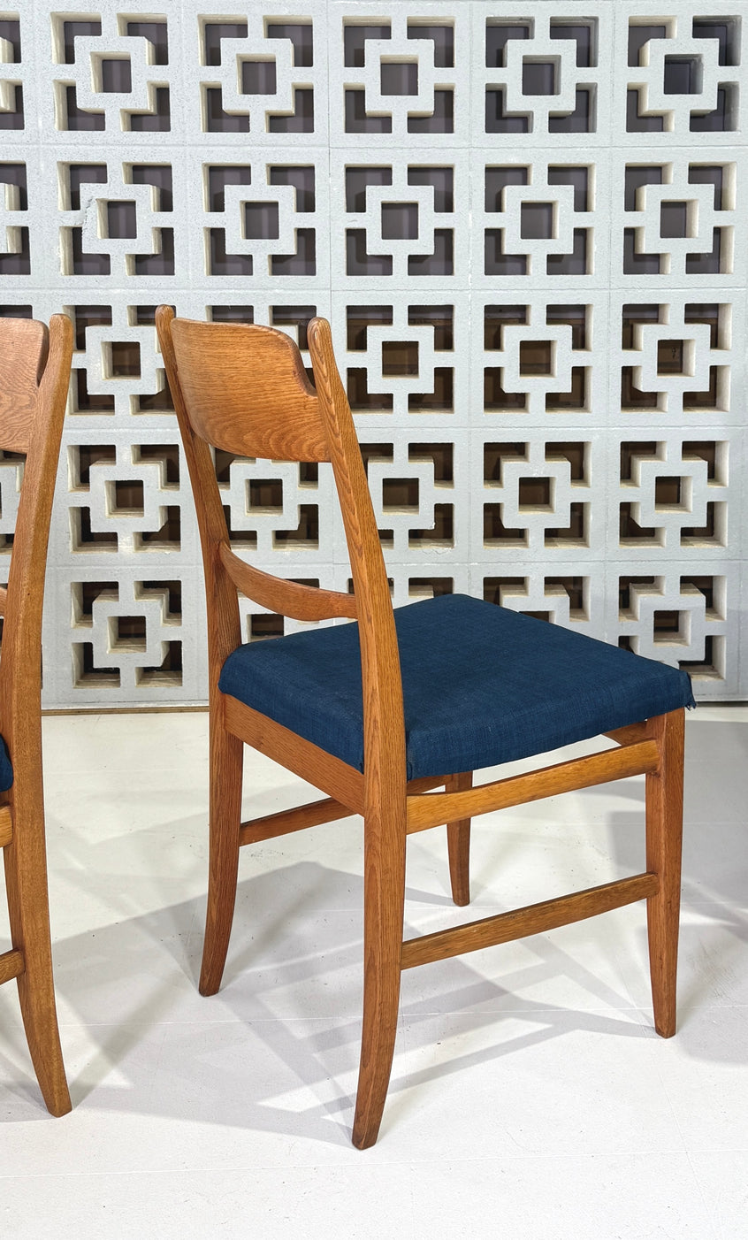 Four Carl Malmsten Dining Chairs in Oak