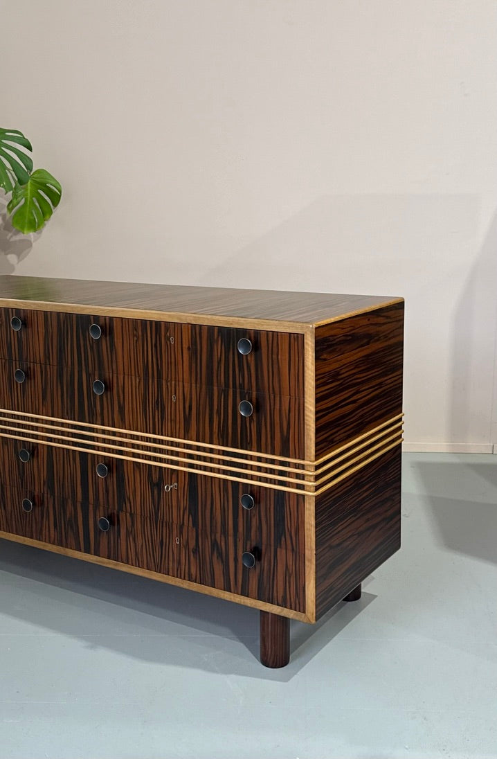 Deco Chest of Drawers in Macassar Ebony