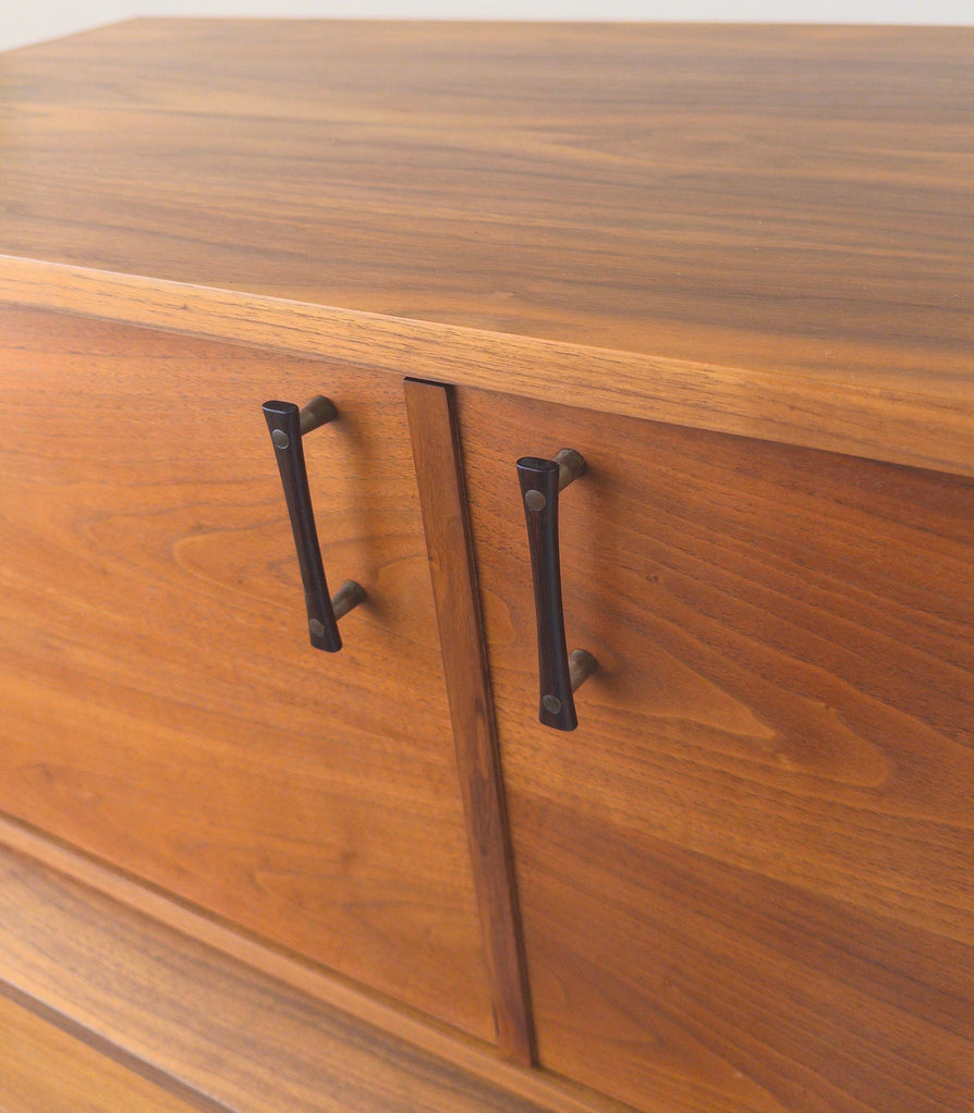American Mid-Century Cabinet in Walnut & Rosewood