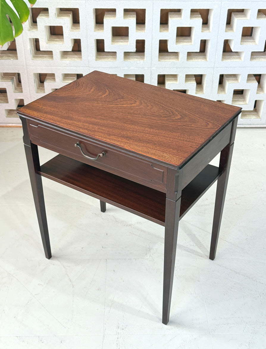 Danish Bedside Table in Mahogany