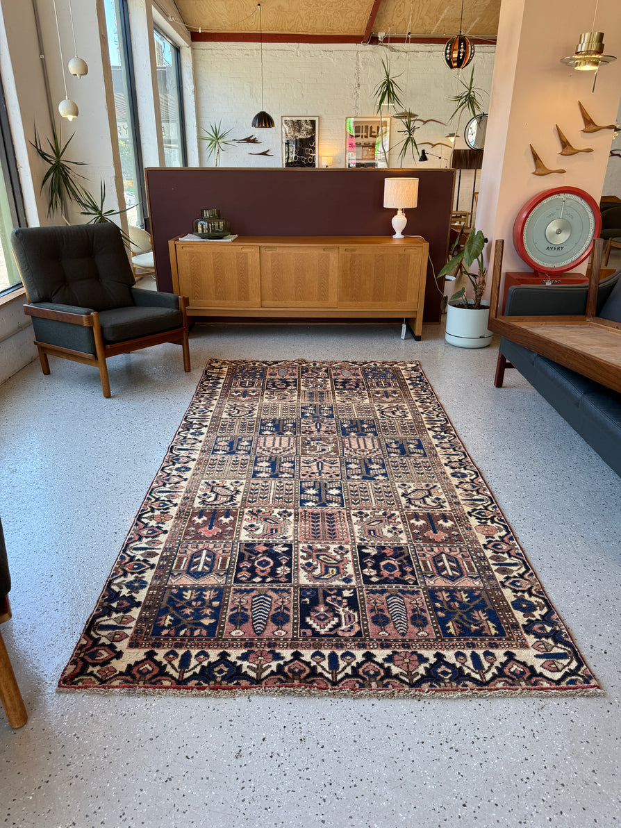 Large Handmade Vintage Persian Bakhtiar Rug