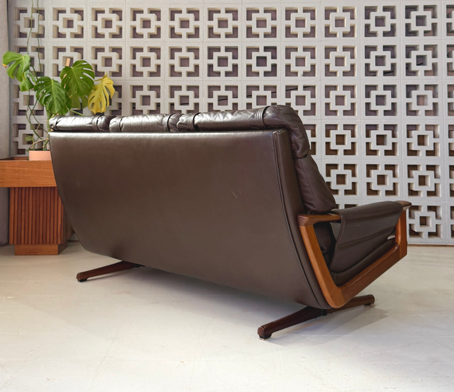 Tessa T21 Three-Seater Sofa in Brown Leather