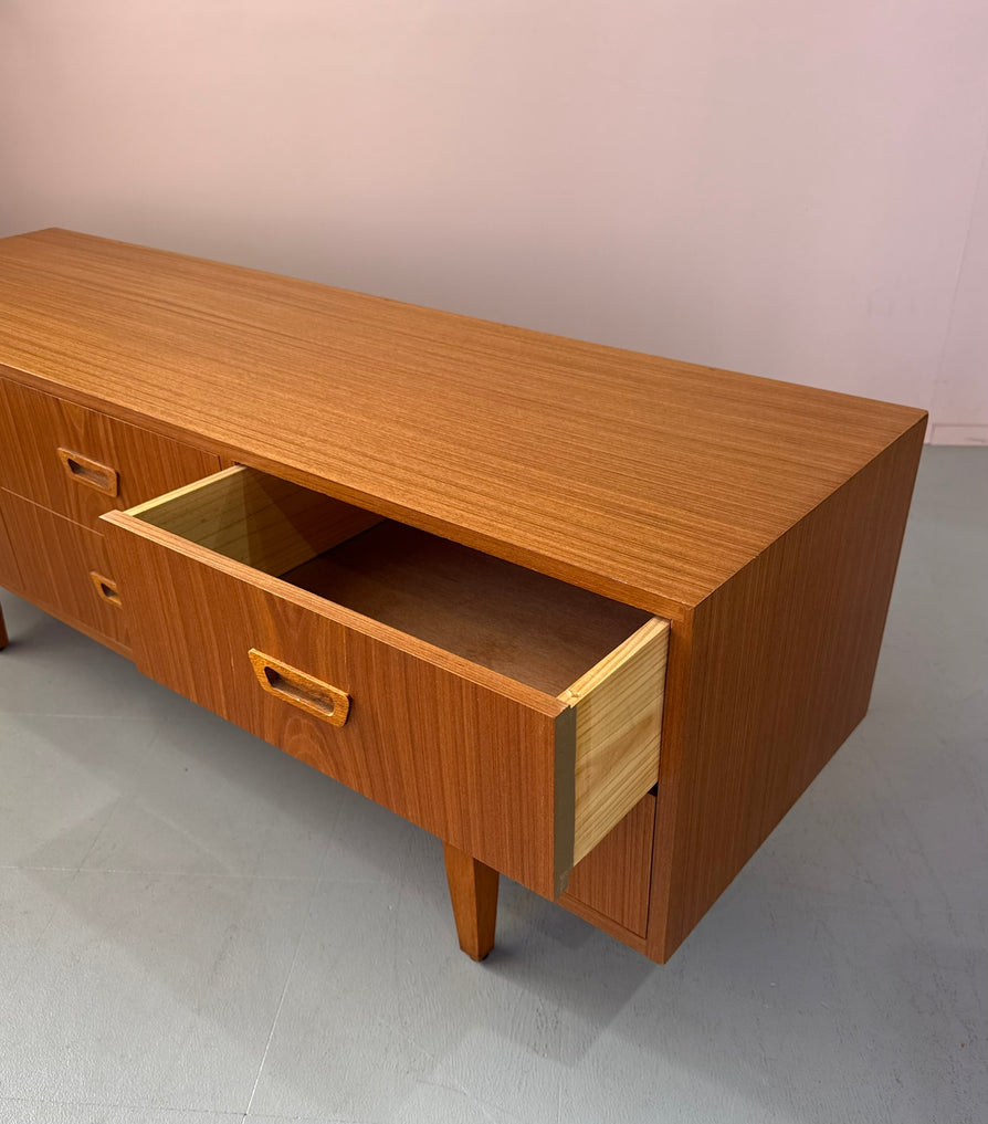 Low-Profile Chest of Drawers in Teak