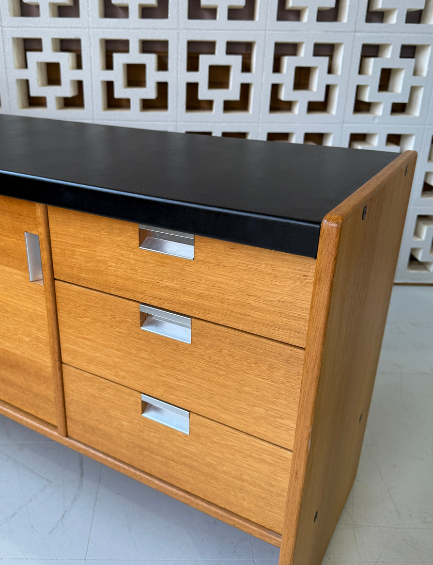 Mid-Century Sideboard / Desk Return in Oak