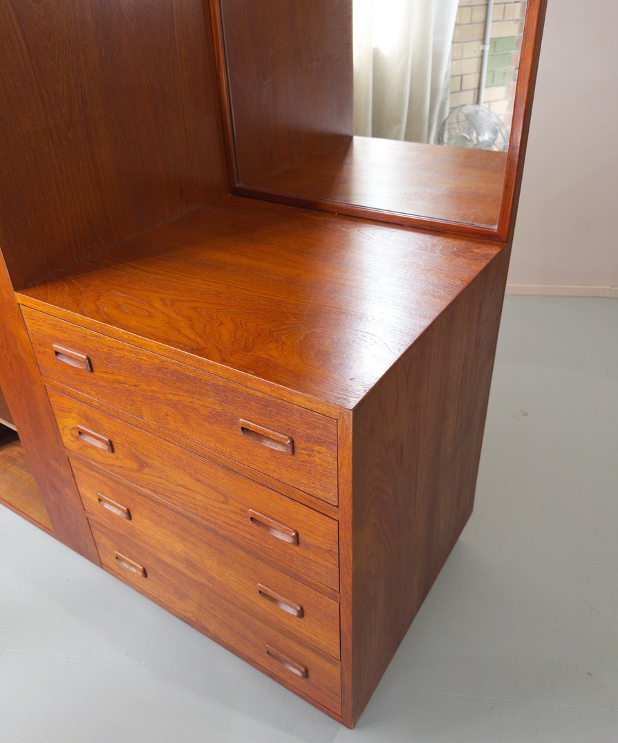 Mid-Century Wardrobe / Dresser in Teak