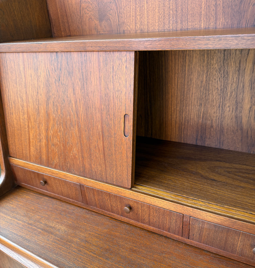 Danish Secrétaire / Bureau  Desk Unit in Teak